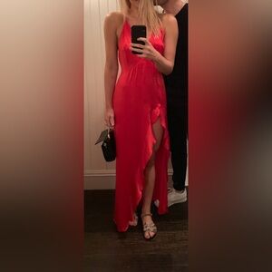 REFORMATION - red satin dress - size 4/6